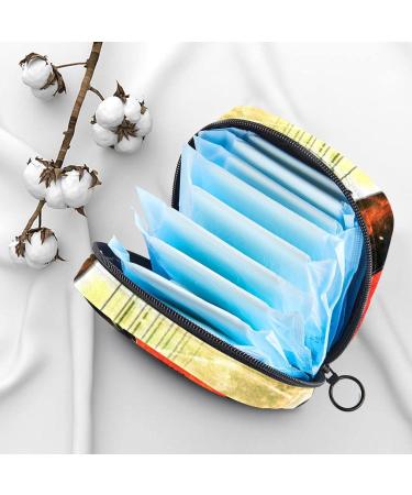 Stylish UK Flag & Guitar Sanitary Napkin Storage Bag - Portable for Women Teens & Girls | Ideal for Menstruation Cups & Breastfeeding Pillow Holders - Buy Online on GoSupps.com