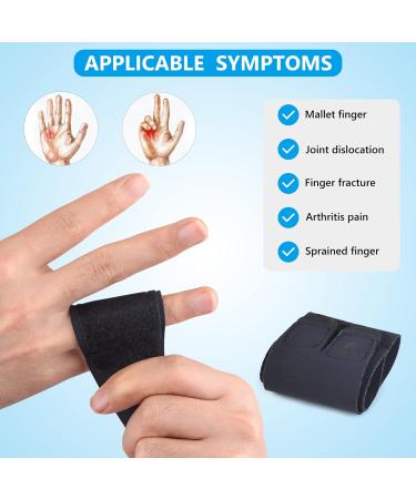Ruisenda 2 Piece Buddy Finger Splint Set - Adjustable Finger Support Brace for Arthritis Pain Relief and Sport Injuries | Finger Splint Wraps - Improve Finger Mobility and Comfort - Buy Online on GoSupps.com
