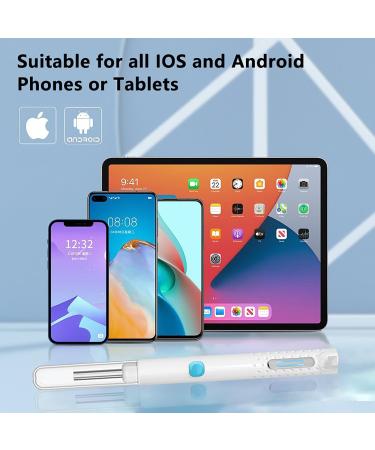 Ear Wax Removal Kit with Camera and WiFi Otoscope - 6 LED Ear Cleaner for Earwax Removal and Acne Squeezing (Black) - Buy Online on GoSupps.com