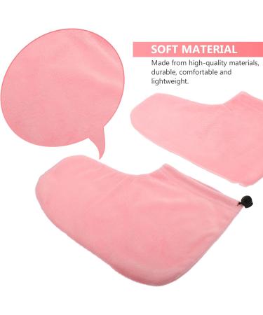 FOMIYES 3 Pairs Wax Warm Foot Cover Refill Pink Cotton Foot Mask - Buy Online on GoSupps.com