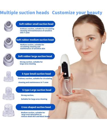 Portugalies Rechargeable Blackhead Remover Pore Vacuum - 3 Suction Modes, 6 Probes - Buy Online on GoSupps.com