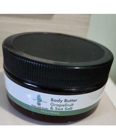 Buy Grapefruit & Sea Salt Body Butter 7.5 oz - Nourishing Moisturizer for Glowing Skin | International Shipping Available - Buy Online on GoSupps.com