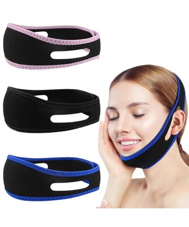 3pcs Chin Strap Anti Snoring Chin Strap Chin Strap Mouth Breathing Comfortable Aids Anti Snoring Devices Stop Snoring Snoring Aids for Men Snoring Aids for Women