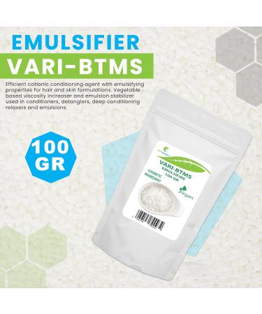 Euro Trade Center Emulsifier Varibtms 100 gr Natural origin Use as an ingredient for cosmetics Used in conditioners cream shampoos hair masks 100 g 1er Pack - Buy Online on GoSupps.com