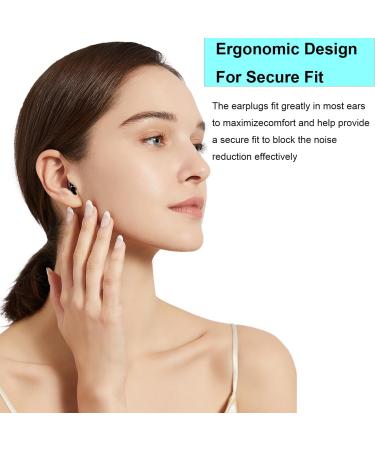 Premium Noise Cancelling Ear Plugs for Sleeping | Washable Hearing Protection for Travel Concerts Motorcycles & More - Black - Buy Online on GoSupps.com