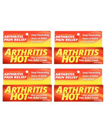Arthritis Hot Pain Relief Creme 3 oz (Pack of 4)
