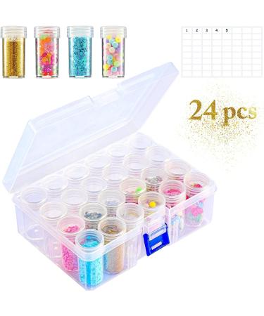 JUSTDOLIFE Embroidery Diamond Storage Box - 30 Small Beads Containers for Diamond Painting, Jewelry, Art & Craft - Buy Online on GoSupps.com