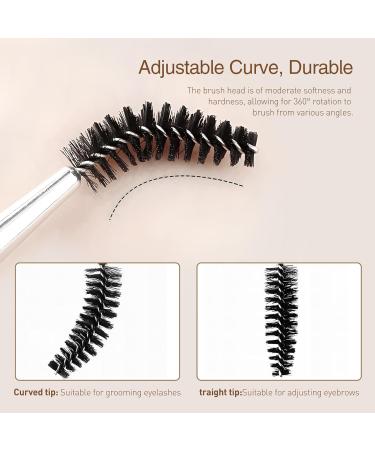 3-Head Eyebrow & Eyelash Shaper | Double-Headed Brush Tool for Lash Separation Mascara Clump Removal & Brow Grooming - Perfect Makeup Accessory for Flawless Eyebrows & Lashes - Buy Online on GoSupps.com