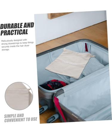 DRESSOOS 4pcs Hair Dryer Storage Bag Hair Dryer Bag Drawstring Bags Hairdyer Bag Mini Pouch Fabric Light Grey - Buy Online on GoSupps.com