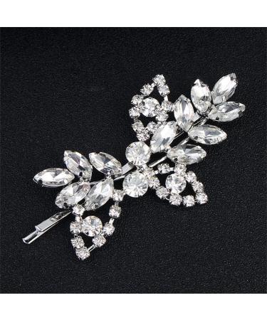 Rhinestone Hair Clips Glitter Hair Diamond Women's Hair Clips Hair Clips Rhinestone Hair Clips Crystal Hairpin for Women Diamond Hair Clip Silver - Buy Online on GoSupps.com