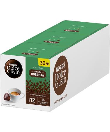Nestl Italiana SpA NESCAF DOLCE GUSTO Miscela Robusta Espresso 3 packs of 30 capsules each 90 capsules compatible with Nescaf Dolce Gusto - Buy Online on GoSupps.com