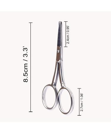 Babiface Nose Hair Scissor | Rounded Tip Safety Scissor for Facial Hair | Stainless Steel Trimmer for Men and Women - Buy Online on GoSupps.com