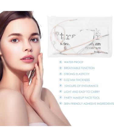 Facelift Tape 16piece ultrathin facial tape that lifts invisibly Elastic Face Tape V Line Lifting Masque for shrinking sagging facial muscles and shaping your face - Buy Online on GoSupps.com