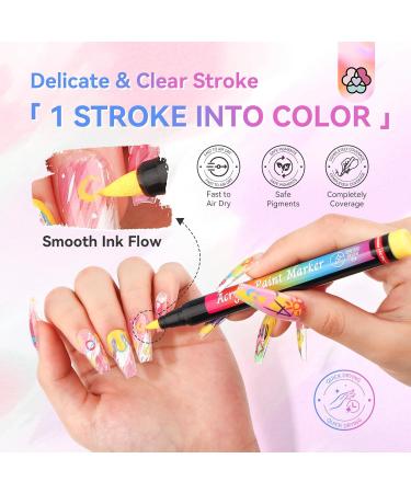 Buy Saviland 12 Colors 3D Nail Art Set - Waterproof Quick-Drying Nail Design Pens for DIY Beauty & Decorate Manicure Tools - International Shipping Available - Buy Online on GoSupps.com
