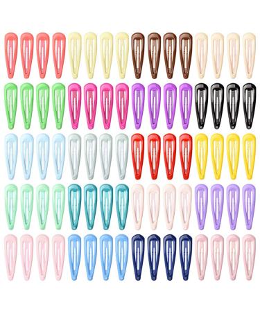 80 pieces of hair 5cm metal hair clips no slip hair clip cute clips for baby girls women 20 colors children hair clips snap hair clips women - Buy Online on GoSupps.com