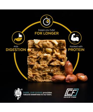 The Hummus Peanut Protein Bar - 20g Protein, Plant Based, Zero GMO, Dairy & Added Sugar - 12 Bars - Buy Online on GoSupps.com