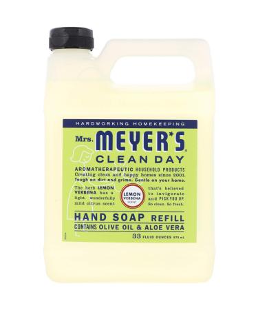 Mrs. Meyers Clean Day Hand Soap Refill - Lemon Verbina 975 ml (Pack of 4)
