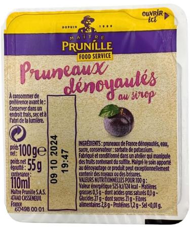 Pitted Prunes in Syrup 100ml x 10 cups - Buy Online on GoSupps.com