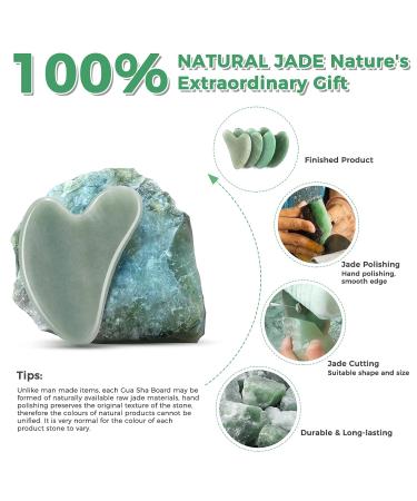 Shop Gua Sha Facial Tools - Jade Stone Massage Tool for Face & Body | Reduce Puffiness & Relieve Muscle Tension - Larbois - Buy Online on GoSupps.com