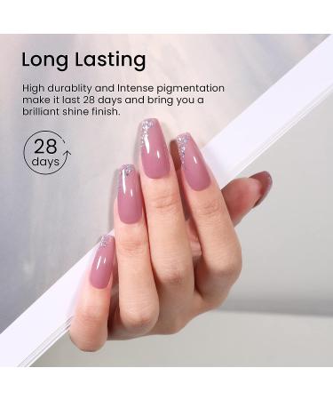 MAYCHAO 15ML Jelly Purple Gel Nail Polish - Translucent Soak-Off Nail Polish for Manicure Salon & DIY at Home - 0.5 OZ - Buy Online on GoSupps.com