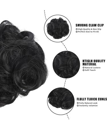 Long beard ball head wig bun grab clip Fluffy natural scrunchie bridal cocktail hairpin Messy Hair Bun Extensions Curly Wavy Hair Scrunchies Ponytail Hair Extensions (Natural Black) - Buy Online on GoSupps.com