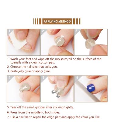 600pcs Natural Short Square Artificial Toenails - 12 Sizes for Women & Girls | International Shipping Available - Buy Online on GoSupps.com