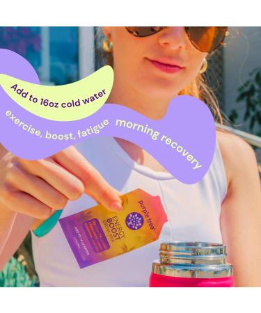 Purple Tree Organic Energy Stick Packets - Zero Sugar B12 Vitamins Lemon Ice Tea Flavor 80mg Caffeine from Yerba Mate & Guarana | 12 To-Go Packs - International Shipping Available - Buy Online on GoSupps.com