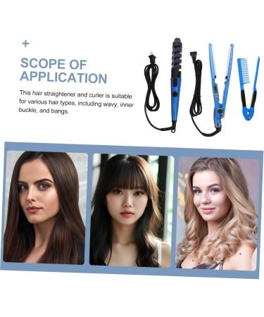 VINTORKY 1 Set Curling Iron Set Hair Curler Comb Curling Wand Hair Rollers Hair Straightener Rubber - Buy Online on GoSupps.com