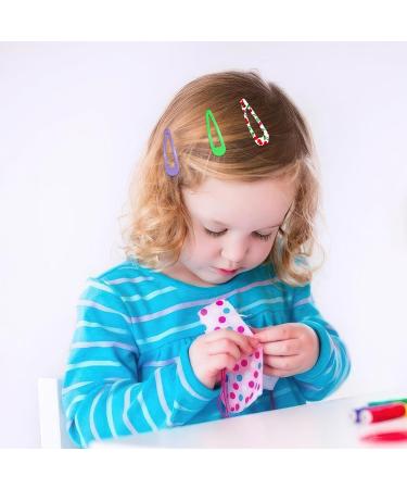 100 Pcs 5cm Hair Clips for Girls - No Slip Metal Candy Color Hair Accessories for Kids & Women - Perfect Birthday Party Gifts - Buy Online on GoSupps.com