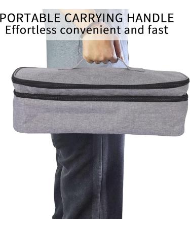 Hair Dryer Travel Bag | Double-Layer Blow Dryers Storage Pouch Bag Waterproof Hair Accessories Tools Storage Blow Dryers Storage Pouch Bag for Travel - Buy Online on GoSupps.com