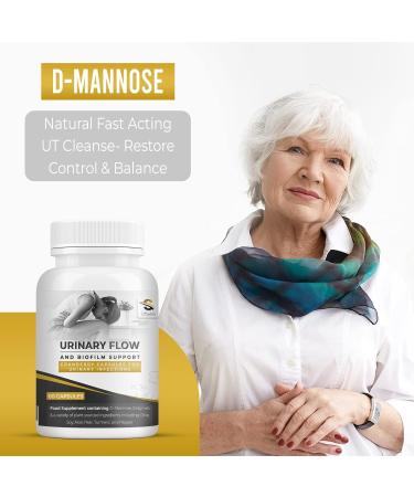 D-Mannose Capsules with Cranberry - UTI & Bladder Control Support for Women & Men - 60 Capsules - Buy Online on GoSupps.com