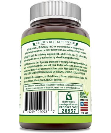 Herbal Secrets Lutein with Zeaxanthin Supplement | 40 Mg Per Serving | 60 Softgels | Non-GMO | Gluten-Free | Made in USA 40mg 1 Count (Pack of 1) - Buy Online on GoSupps.com
