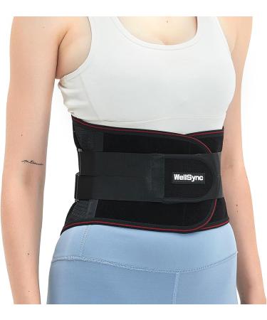 Wellsync Back Support Belt - Adjustable Pain Relief for Men & Women | S M L XL XXL | 8 Strut Design | Lower Back Pain Relief (75-85 cm) - Buy Online on GoSupps.com