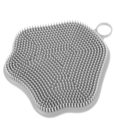 FOMIYES Silicone Face Scrubber Soft Facial Cleansing Brush Manual Exfoliator Brush with Suction Cup Deep Cleaning Tool for Skin Care
