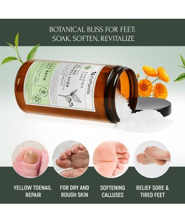 Vis Plantis Green Tea Urea Foot Salt Foot Care for Fungus Cracks and Calluses 560g - Buy Online on GoSupps.com