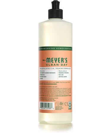 Mrs. Meyers Clean Day Geranium Dish Soap - 16 fl oz | Eco-Friendly & Powerful Clean - Buy Online on GoSupps.com