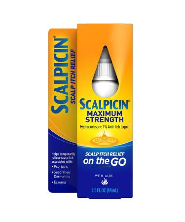 Scalpicin Max Strength Scalp Itch Treatment 1.5 oz. 1.5 Ounce (Pack of 1)