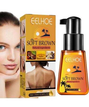 GUOHUA GUOHUA Sun Tan Lotion | Daily Sunless Tanning Moisturising Cream Sun Oil 70 ml Increases Elasticity Revitalising Body Lotion Nourishes Irradic Skin Glow