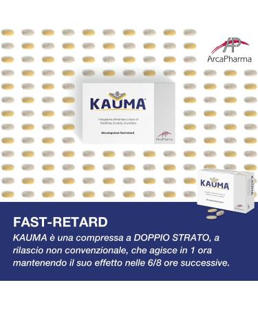 ArcaPharma KAUMA the natural alternative to synthetic benzodiazepines twolayer tablet with soothing and relaxing physiological effect - Buy Online on GoSupps.com