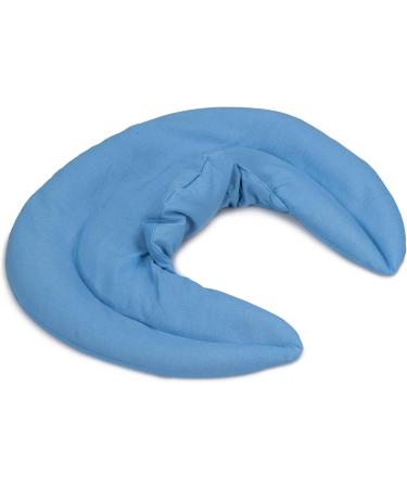 Cozy Light Blue Neck Pillow with Stand-Up Collar | Grape Seed Heat Pad & Warmer for Ultimate Comfort - Buy Online on GoSupps.com