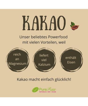 Organic Vegan Cocoa Powder from Ghana - Sugar-Free Baking & Drinking Chocolate | Pureeraw 180g - Buy Online on GoSupps.com