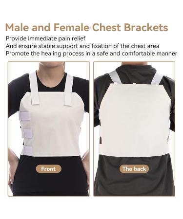 Agatige Broken Rib Brace Chest Sternum Protector Support Brace Breathable Chest Wrap Belt for Men and Women Broken Fractured Dislocated Cracked Ribs Open Heart Surgery Recovery - Buy Online on GoSupps.com