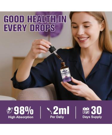 Milk Thistle Extract Liquid Drops for Liver Cleanse Detox & Repair 35-IN-1 Kidney Support Supplement with Artichoke & Dandelion for Urinary Tract Bladder Vegan Non-GMO Strawberry Flavor 2 FL OZ - Buy Online on GoSupps.com