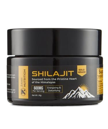 Shilajit Resin Authentic Himalayan Shilajit 30g Gold Grade 100% Pure with Ayurvedic Herbal Extracts Energising & Detoxifying 85+ Minerals Rich in Fulvic & Humic Acid Minerals Vegan