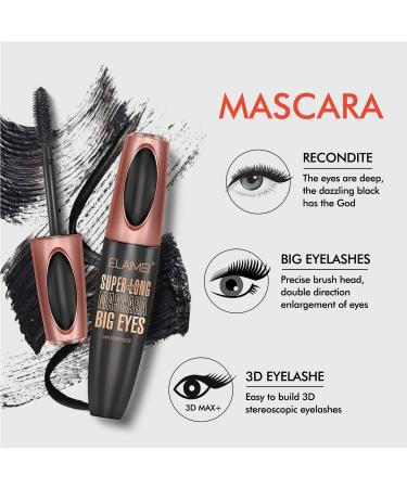 4D Silk Fiber Lash Mascara - Waterproof, Luxuriously Longer, Thicker & Voluminous Eyelashes - Long-Lasting, Natural Formula for Exquisitely Long & Full Smudge-Proof Lashes - Buy Online on GoSupps.com