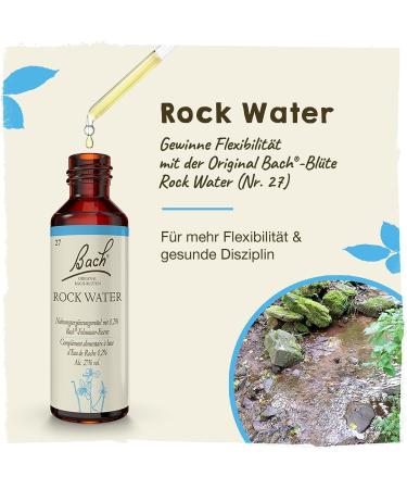 Original Bach Flower Drops No. 27 Rock Water 20ml - Be Less Strict with Yourself | International Shipping Available - Buy Online on GoSupps.com