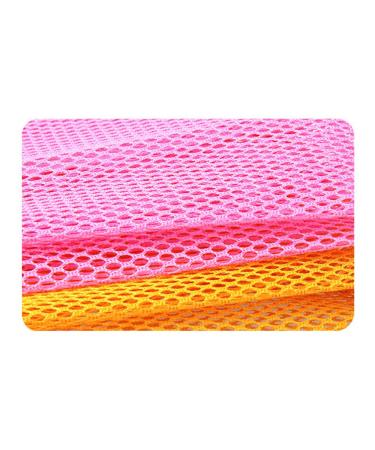 6PCS Dish Washing Net Cloths Dish Washing Sponges Dish Scrubber Dish Cloth Dual Sided Scrubber Pads Household Scrubber for Kitchen Kitchenware (Color : As Shown Size : 29CM) 29CM As Shown