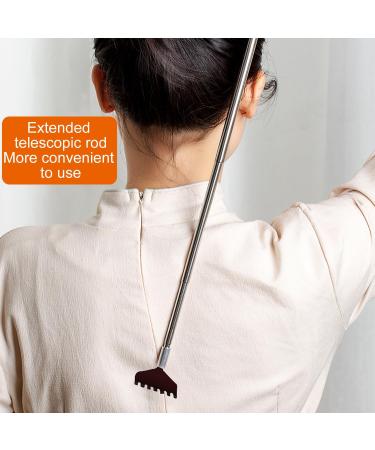 Lamkrtlp Portable Stainless Steel Back Scratcher - Telescopic Massager for Home Travel & Office (20-68 cm) | International Shipping - Buy Online on GoSupps.com