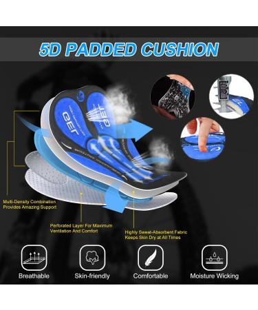 X-Tiger Men's Bike Underpants | 5D Padded MTB Shorts | Comfortable Cycling Pants 3XL - Buy Online on GoSupps.com