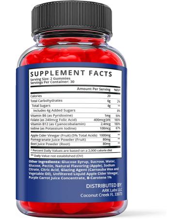 Full Body Health Keto Gummies with Apple Cider Vinegar - Vegan Non GMO Supplement (60 Gummies) - Buy Online on GoSupps.com